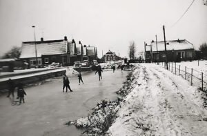 Een winters plaatje v.d. Wilhelminawijk