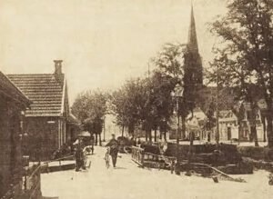 Een winters plaatje ongeveer 1910.