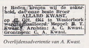 overlijdensadvertentie